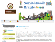Tablet Screenshot of florencia.edu.co